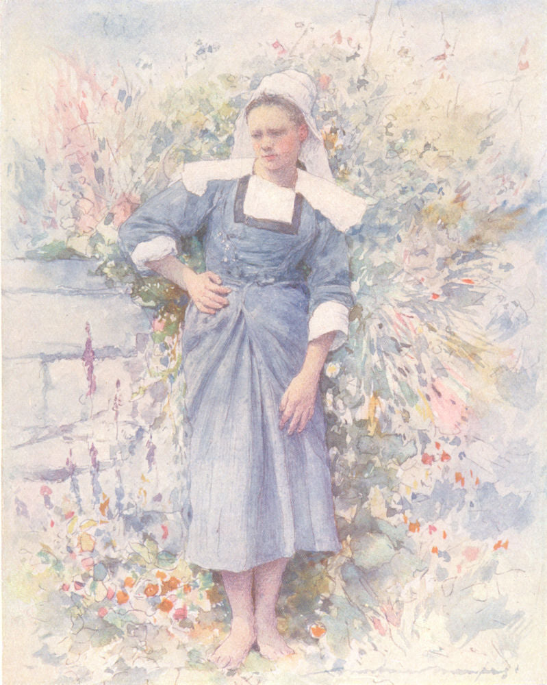 MORBIHAN BRITTANY BRETAGNE. La Petite Marie 1905 old antique print picture